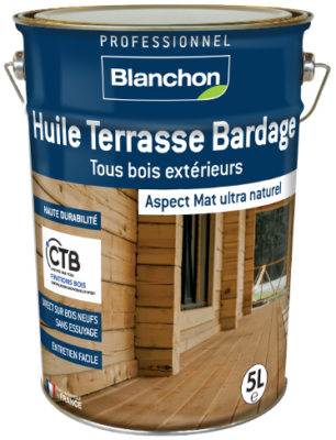 Huile pour terrasse et bardage