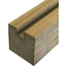 Poteau bois 88×88 – simple rainure